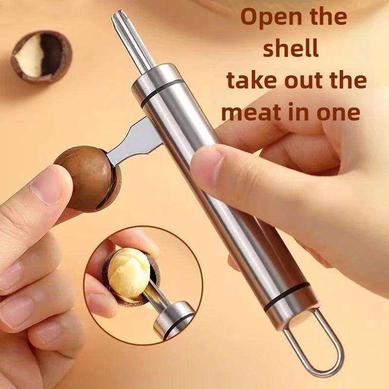 

Щипцы для орехов из нержавеющей стали — для макадами, фундука, грецких орехов, пекан, домашнего инструмента