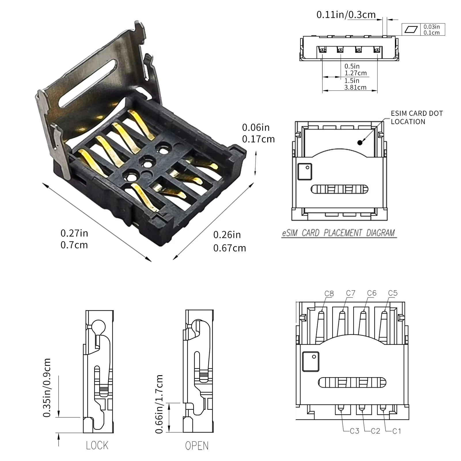 For ESIM Card Holder ESIM Card Adapter Pad Holder Recovery Physical Cardboard ESIM Card Holder DIY Lab Factory Tested