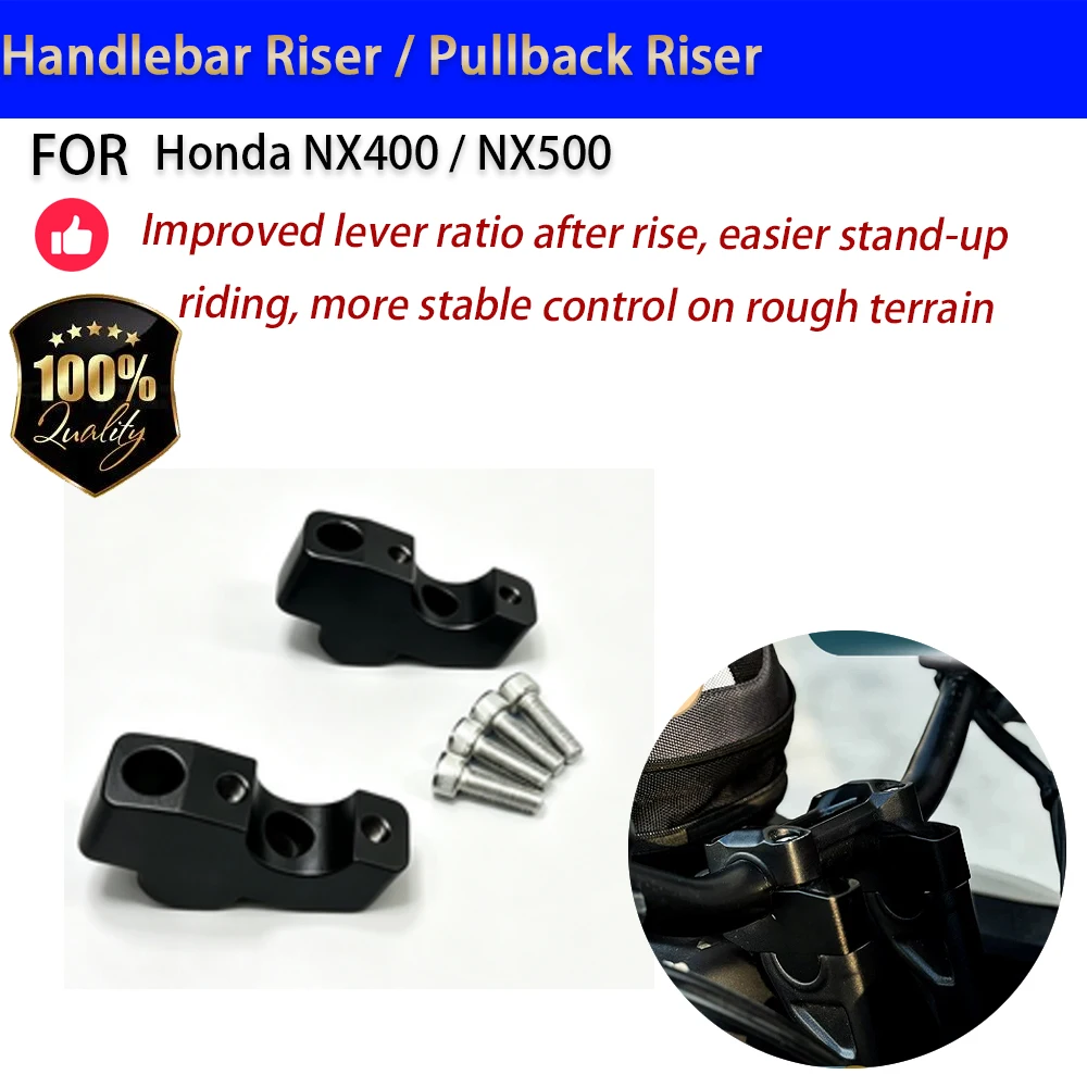 For Honda NX400 NX500 Handlebar Riser Pullback Elevador Manillar Moto Accesorios Moto