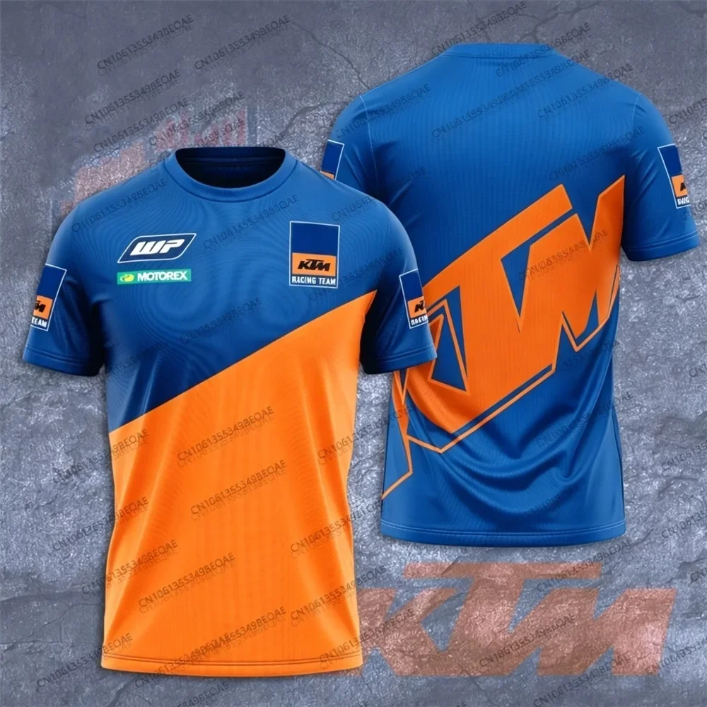 T-shirt à manches courtes col rond co-marqué KTM Racing Team sport décontracté pour les fans de course à porter au quotidien