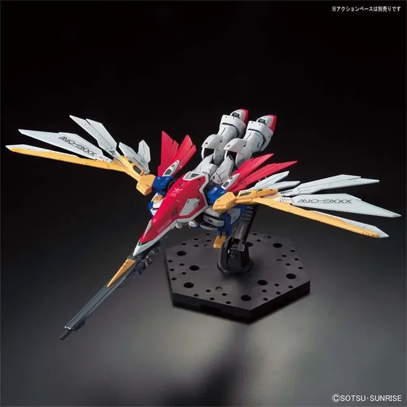 Auf Lager echte Bandai Anime Flügel Gundam RG 1/144 XXXG-01W Montage Modell Anime Action figur Modell Spielzeug Sammler Jungen Geschenke