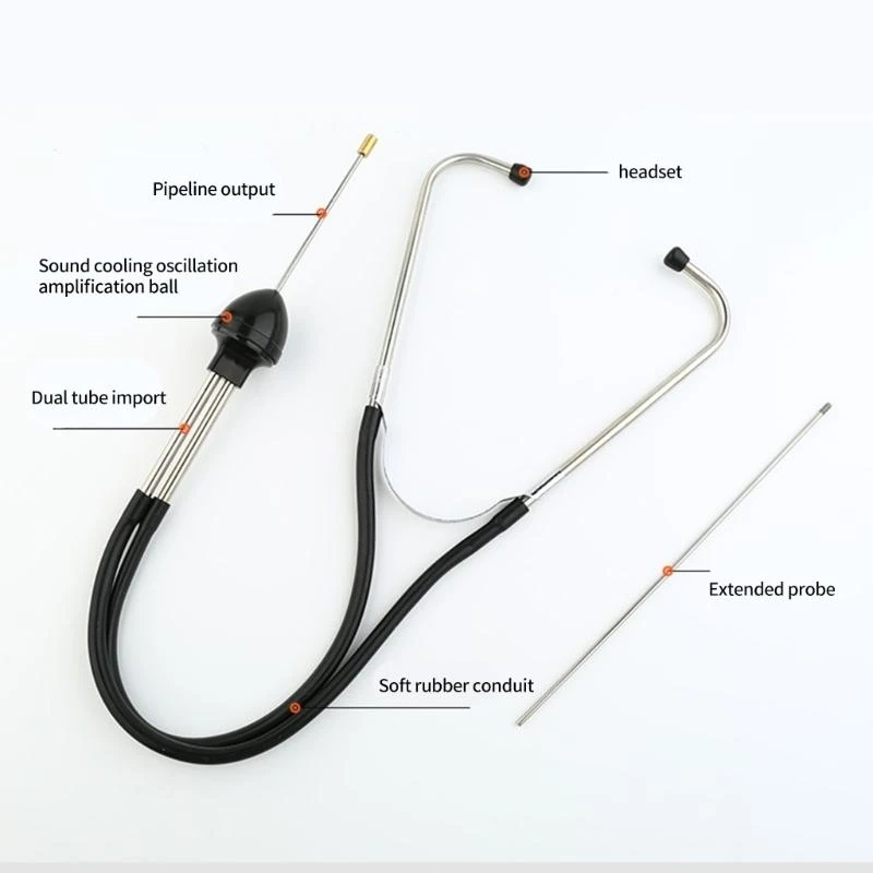  Car Diagnostic Tool Engine Block Stethoscope Automotive Detectors Mechanic Tester