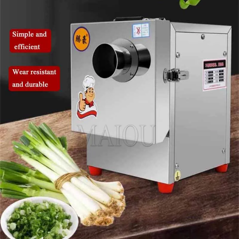 Multi-functional Vegetable Cutting Machine Canteen Commercial Cutter Leek Onion Automatic Slicer Stainless Steel Cutting