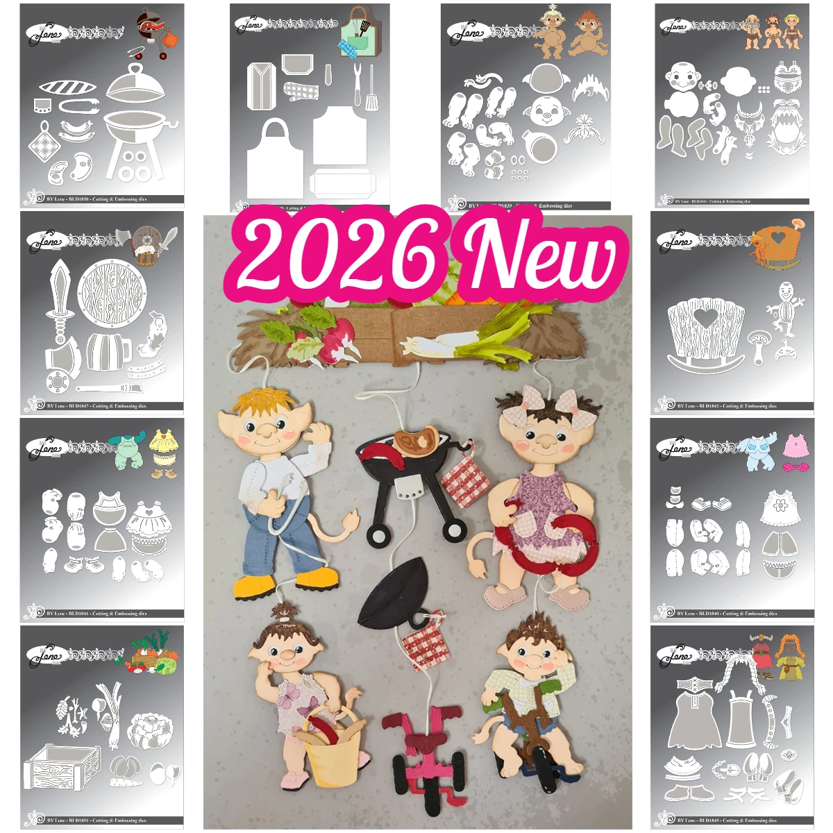

Vikings Barbeque Vegetables Metal Cutting Dies Clear Stamps Scrapbook Diary Decoration Embossing Stencil Template Diy Greeting