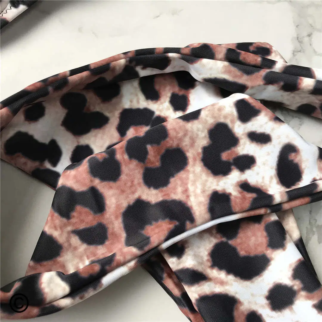 S - XL Neuer, sexy Leoparden-Bikini, Damen-Badebekleidung, zweiteiliger Bikini-Set, mit Bügel, Badeanzug, Badebekleidung, Modell V872SW. – Detail 15