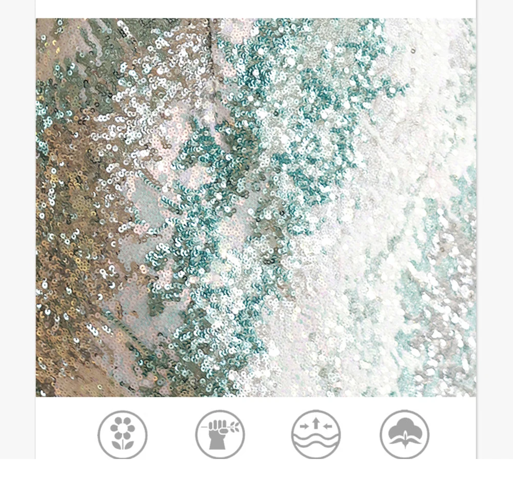 Luz francesa luxo brilhante lantejoulas vestidos elegante luz verde gradiente fishtail socialite vestido de baile fora do ombro longo