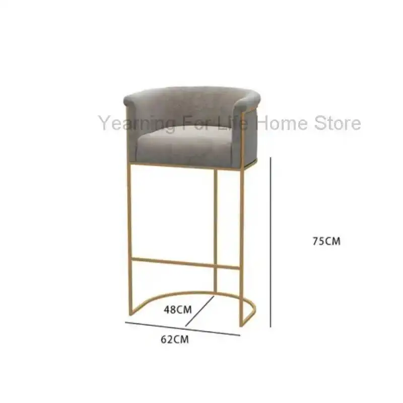 

Designer Accent Bar Chair Nordic High Design Outdoor Kitchen Chair Gamer Luxury Salon Cadeiras De Jantar Modern Furniture BY014