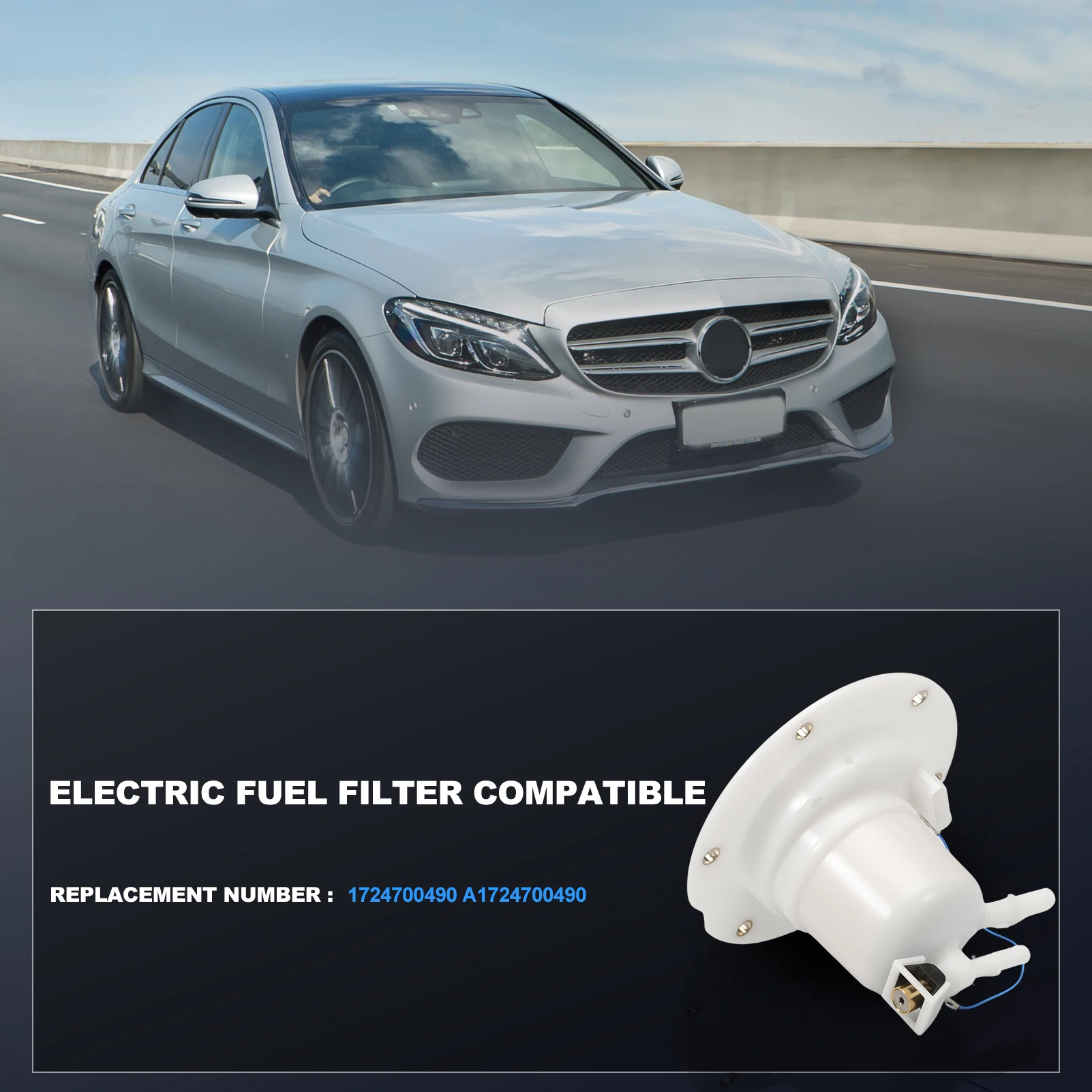 Fuel Filter Assembly Fit for W463 G500 G550 G65 G63 SL63 SLS AMG Models Replacement 1724700490 A1724700490