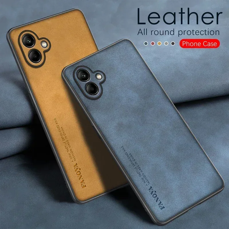 Leather Case for Samsung Galaxy A06 Silicone Protection Hard Frosted Phone Cover SamsungGalaxyA06 SM-A065F/DS SM-A065M/DS Shell