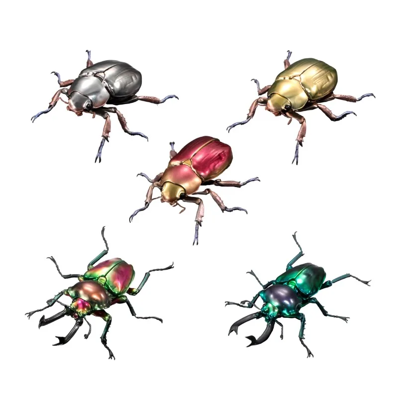 Original Bandai Gashapon Big Biological Map Gem Rainbow Chafer Qversion Anime Animal Action Figure Model Toy Gift Collection