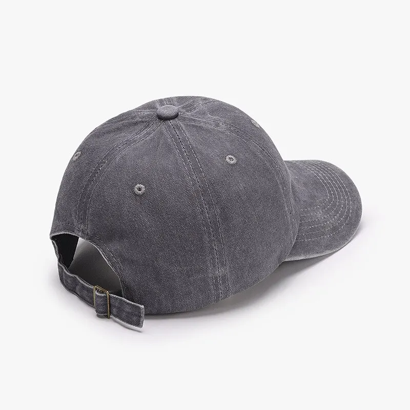 Nowa czapka z daszkiem w stylu vintage, sprana bawełna, kapelusze przeciwsłoneczne dla mężczyzn, kobiet, wiosenna, letnia czapka typu snapback