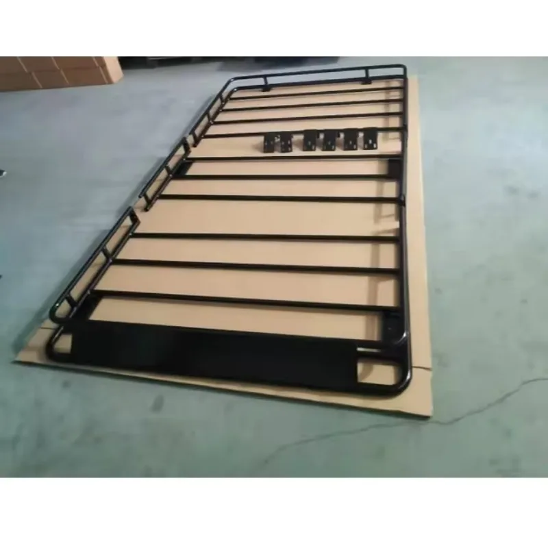 

STLF Hot Sales Cargo Holder Basket Matte Black Aluminum Roof Rack for Wrangler JL Car Top Luggage Holder for Trucks