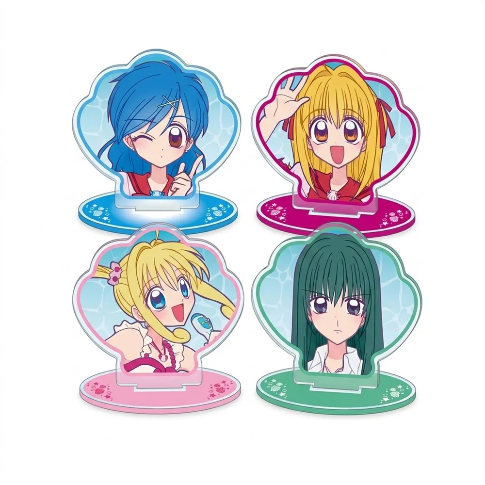 10CM Anime Mermaid Melody Acrylic Stand Keychain Cosplay Characters Ornament Accessories Goods Collection Gifts