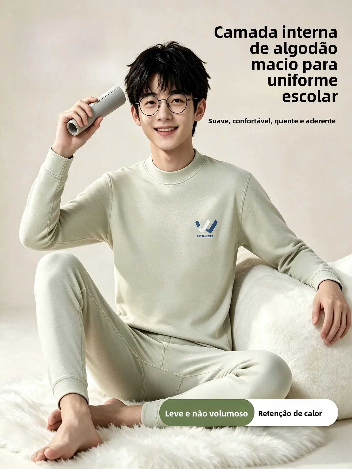 men's-fleece-cotton-thermal-underwear-set-thickened-shirt-pants-warmth-protection-breathable-comfortable-youth-winter-clothes