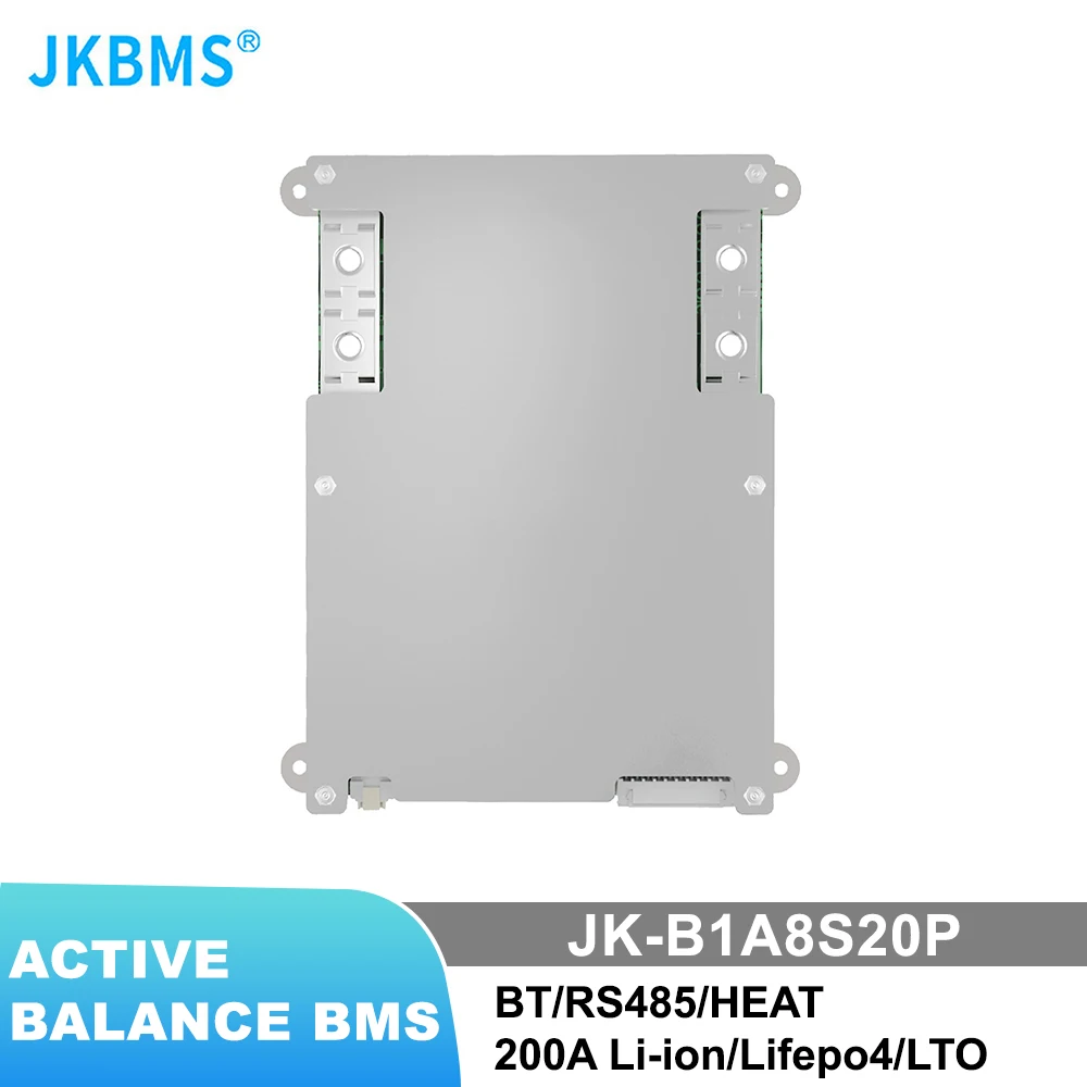 

JKBMS B1A8S20P 1A Active Balance HEAT CANBUS Smart BMS 200A 12V 24V4S 5S 6S 7S 8S 200A Lifepo4 Li-Ion Lto RS485 CANBUS