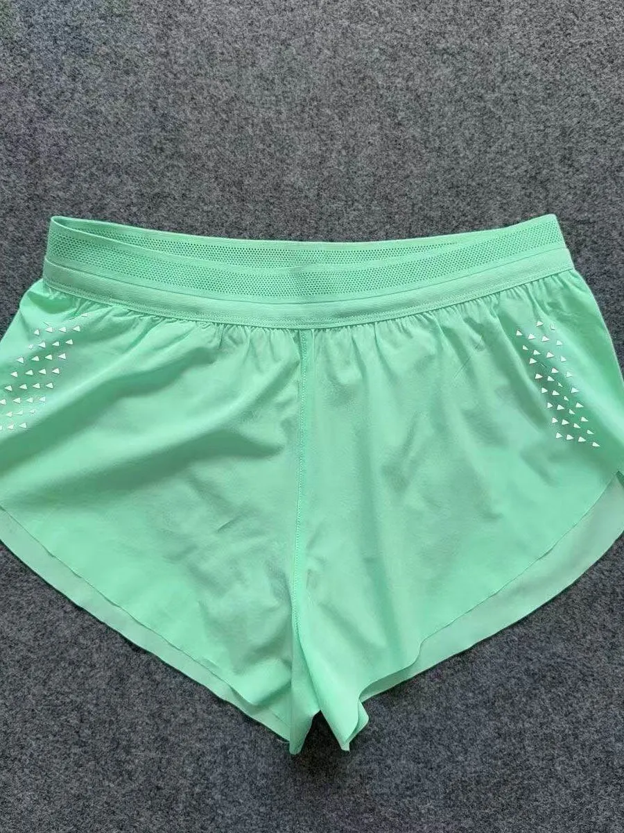 Running Shorts Quick Dry Breathable Fitness Marathon Sports Training Inner Lined Three Quarter Professional Glued Men's Shorts