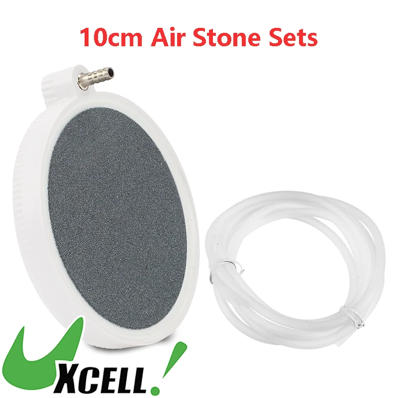 UXCELL-juegos de piedras de aire para tanque de peces, piedra de disco de aire para acuario, placa de oxígeno hidropónico de 10cm, accesorios para bomba de aire