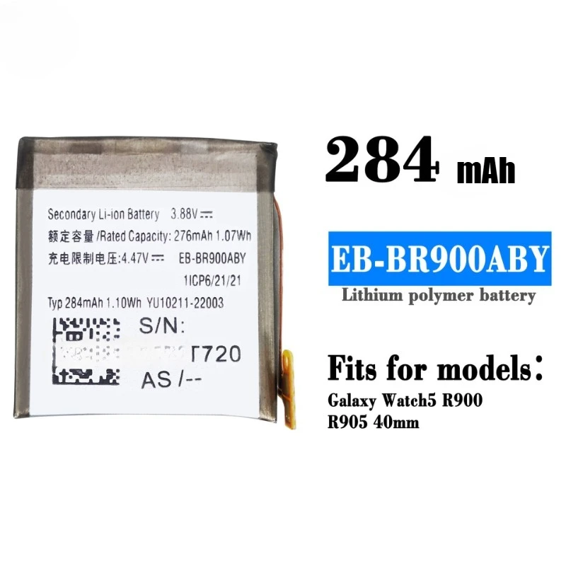 New Replacement Battery EB-BR925ABY EB-BR900ABY EB-BR910ABY for Samsung Galaxy Watch5 40MM 44MM Watch 5 Pro High Quality Battery