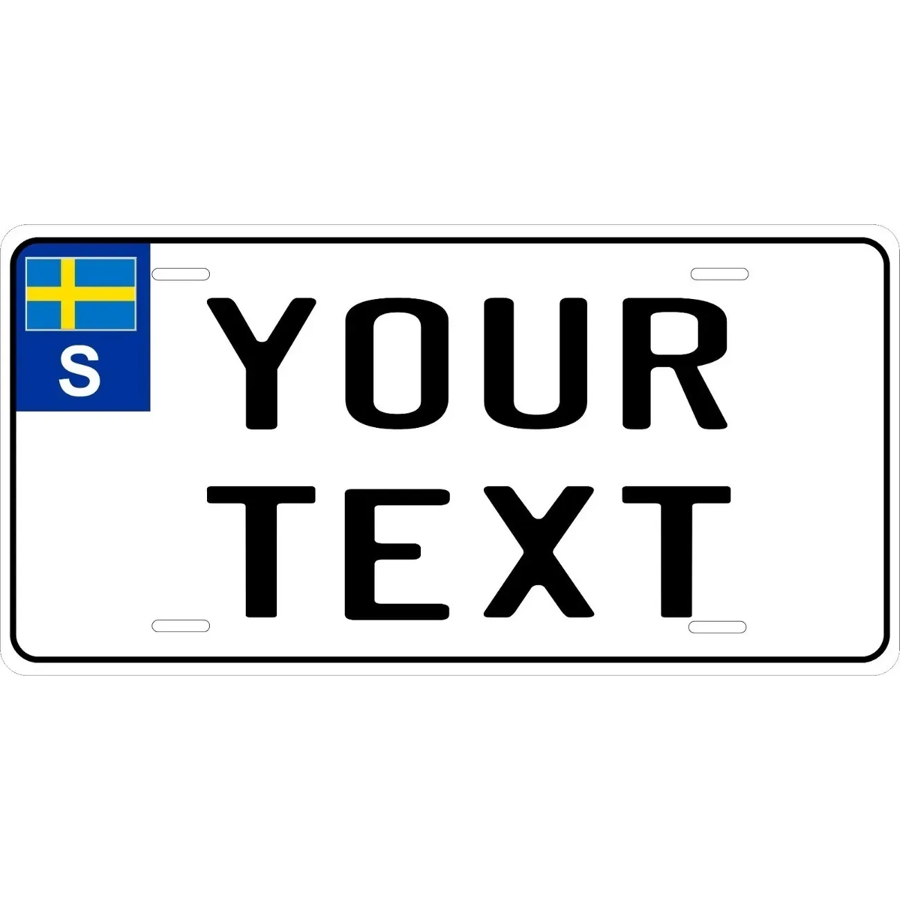 Custom Personalized Sweden Euro Football Tag Waterproof Dustproof Home Wall Decor Ornament