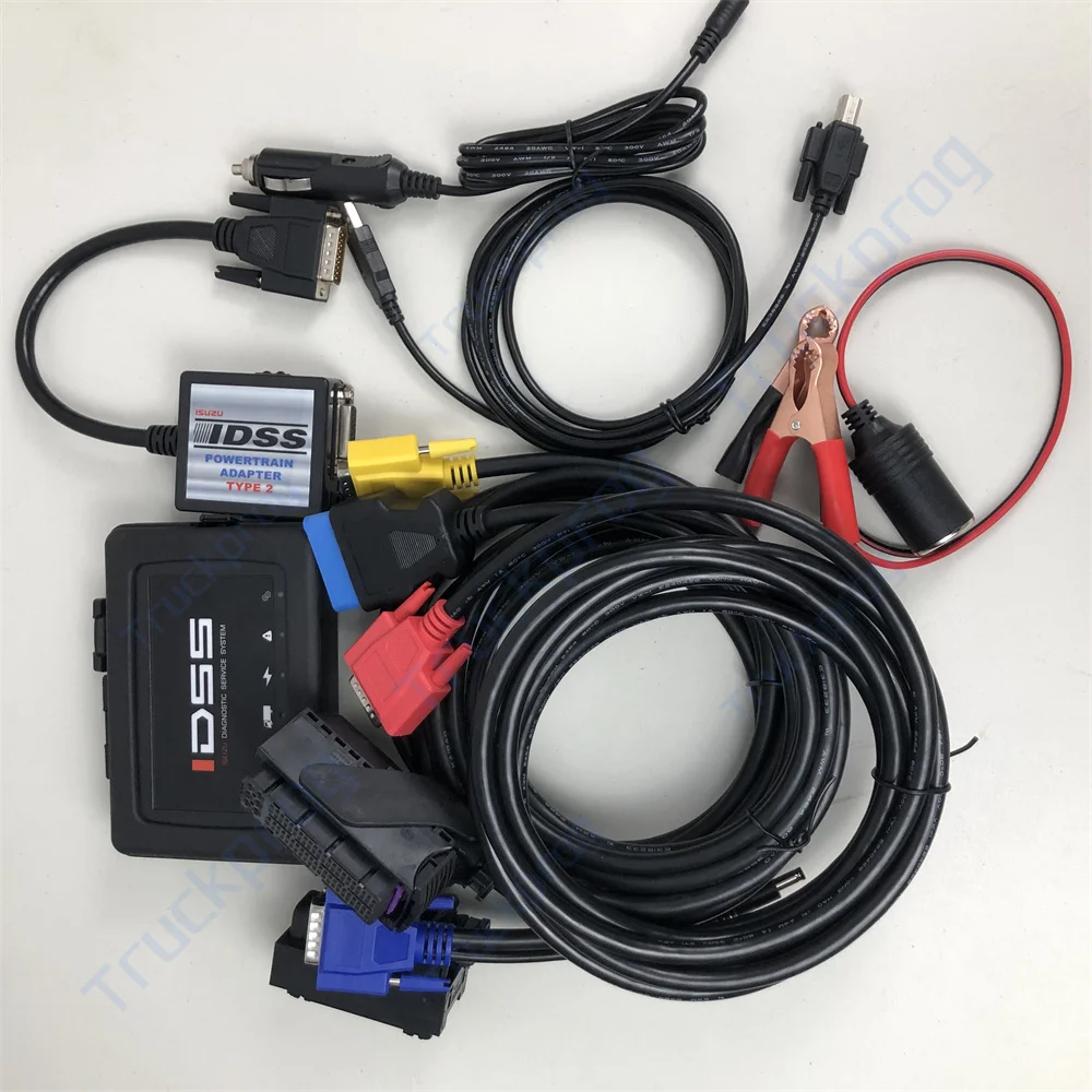 Adaptor sistem servis diagnostik Isuzu CF53 laptop 2025 TIPE 2 E-idss G-idss untuk truk, excavator, alat diagnosa program pengemudi