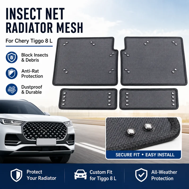 For Chery Tiggo 8 L Car Insect Net Radiator Protection Mesh Anti-Rat Cotton Dustproof Grill Modification Accessories