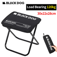 Naturehike BLACKDOG Camping Stool Folding Fishing Chair Aluminum 600D Outdoor Hiking Ultralight Load 120kg Storage Portable Seat