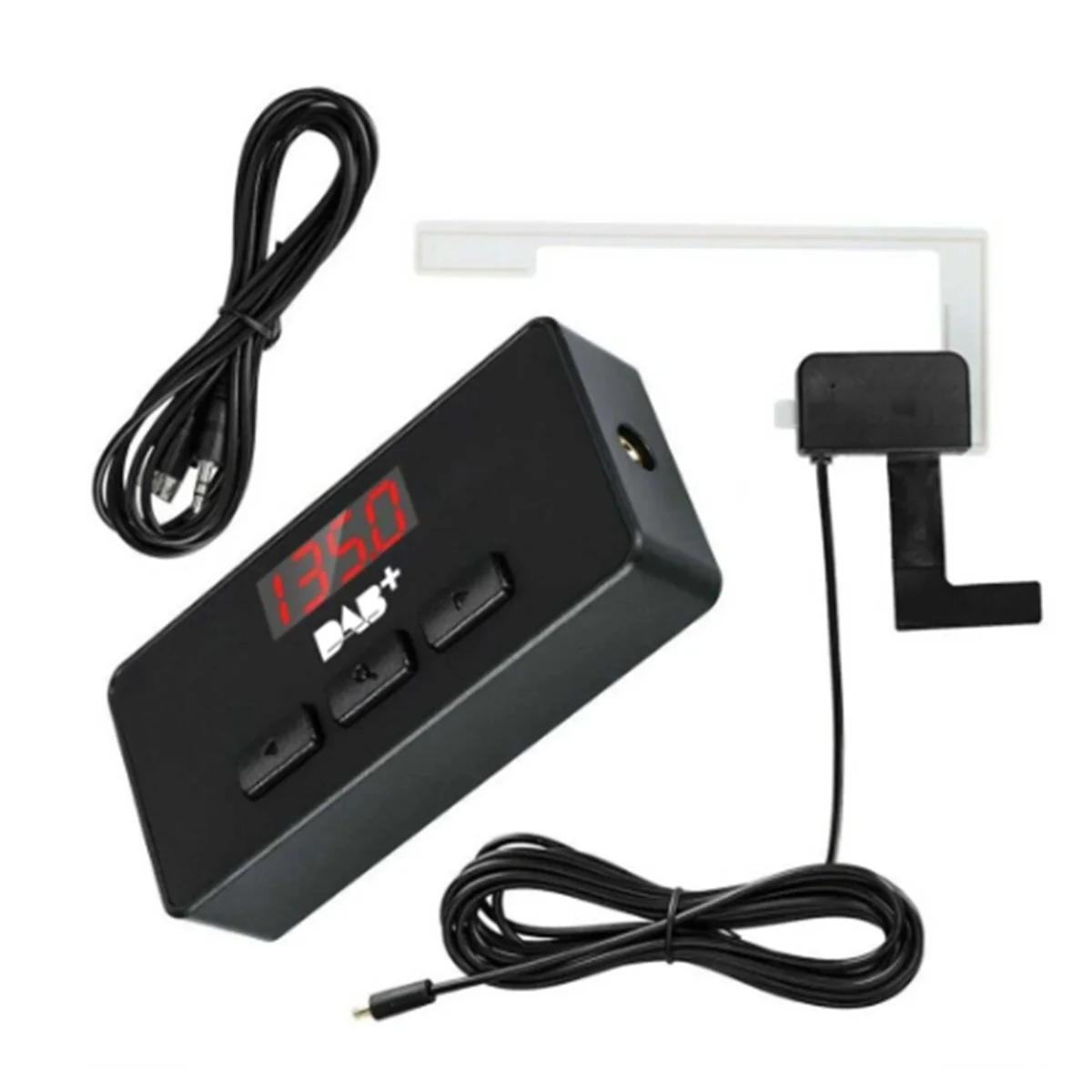 DAB + Antenna with USB Adapter Receiver Android Car Stereo Player Car GPS Receiver DAB+ Signal Receiver for Universal