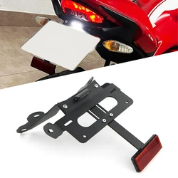 Fit For Ducati Monster 821/821 Stripe/DARK 2014-2017 Tail Tidy Fender Eliminator kit License Plate Holder Bracket Aluminum Black