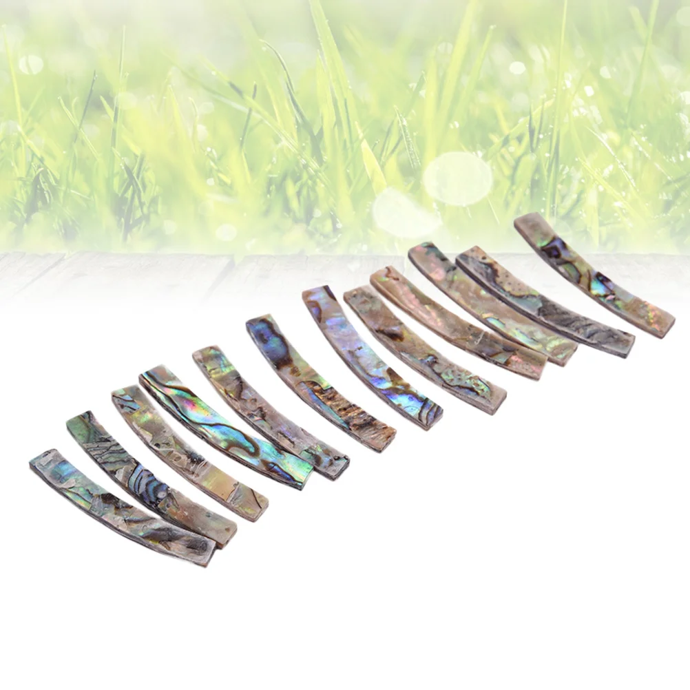 

12Pcs Paua Abalone Guitar Rosette Shell Curves 5Mm Strips Easy Apply Remove No Sanding Damage Guitar Rosette Shell