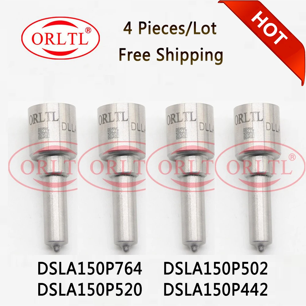 Free Shipping 4 Pieces DSLA150P764 DSLA150P502 Spray Tips DSLA150P520 DSLA150P442 Common Rail Injector Nozzle For Bosch