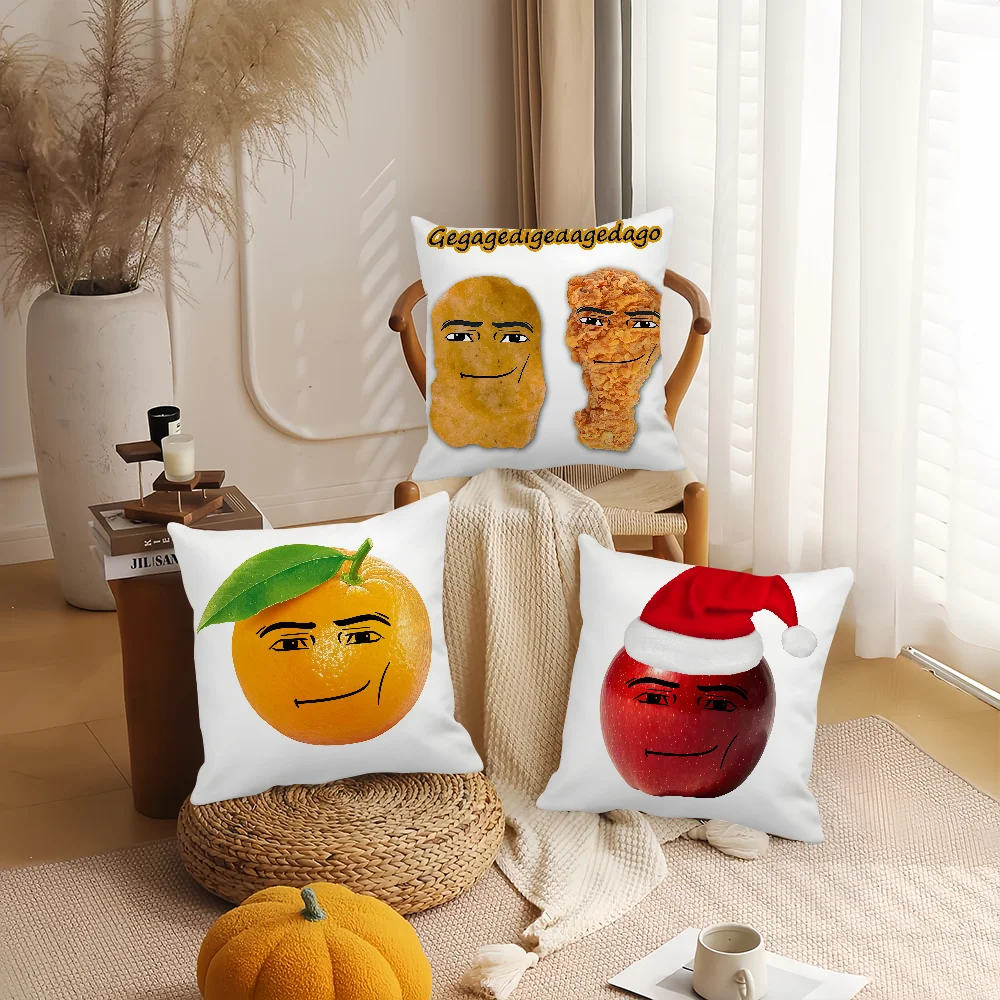 

Funny Man Face-Winning Smile Meme Pillow Case Office Cushions Suitable For Sofa Car Bedroom Decorative Cushion Cover