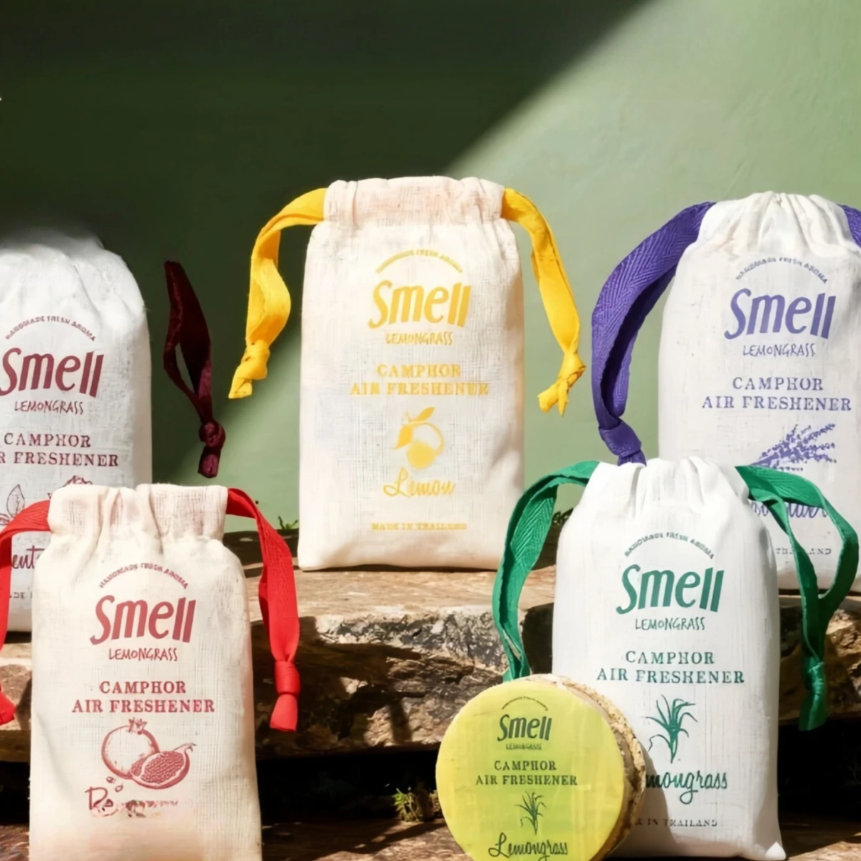 Thai Smell Lemongrass Sachet 30g, Natural Citronella Air Freshener, Effectively Eliminates Odors with Fresh Herbal Scent
