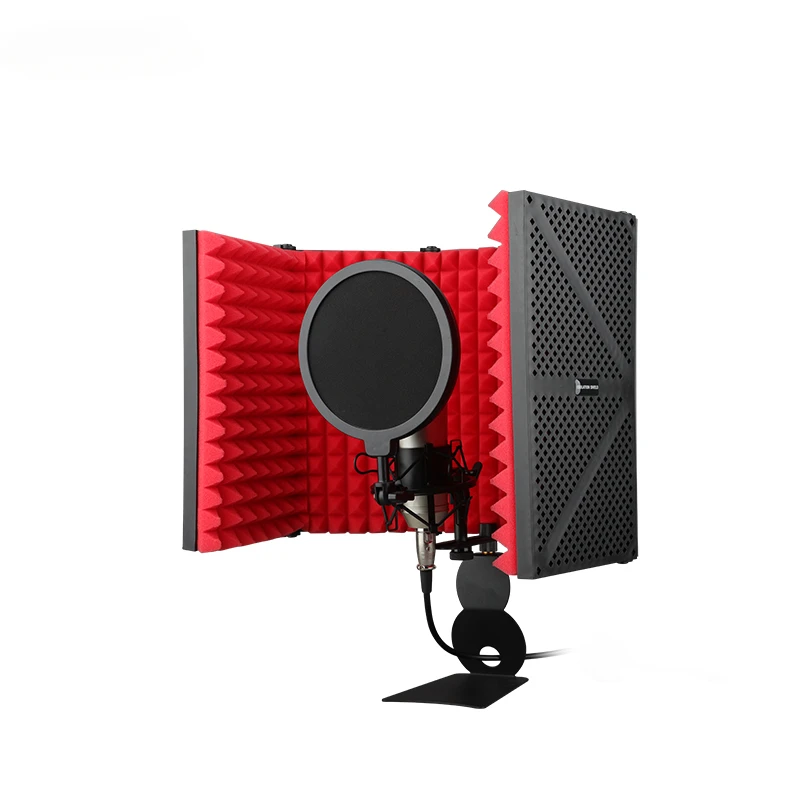 

Microphone Isolation Shield Broadcast Noise Reduction Equipment Studio Acoustic Soundproofing Panels Wedges Soundproof