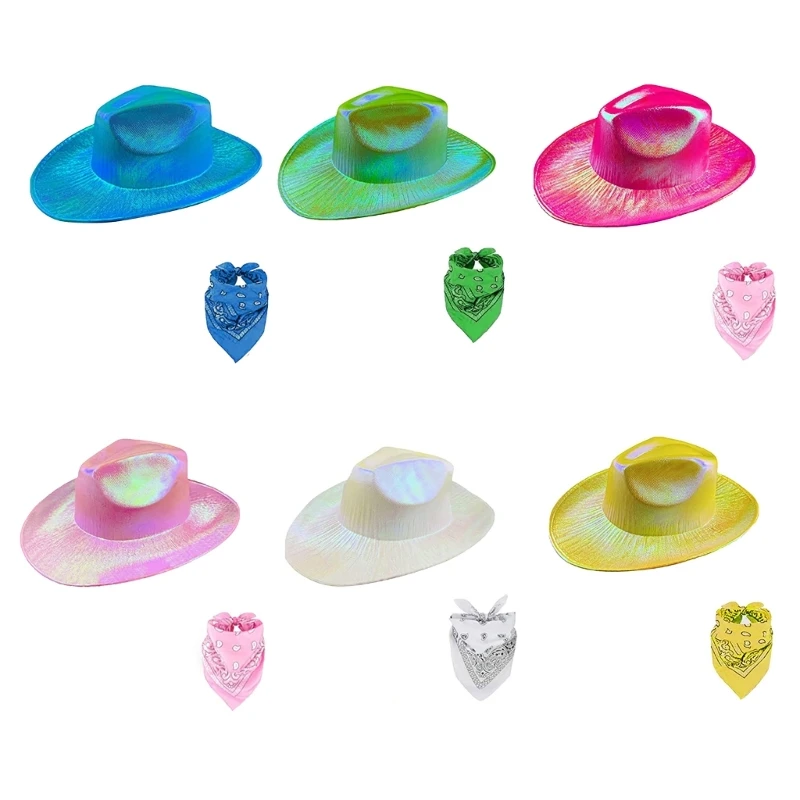 

Women Men Anti-uv Cowboy Hat & Face Cover for Halloween Party Photoshoot Tools Dropship