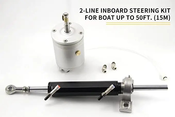 Winibo 2-Line Hydraulic Steering System Inboard For Boat Up to 50 Foot or 15 Meters ZA0450