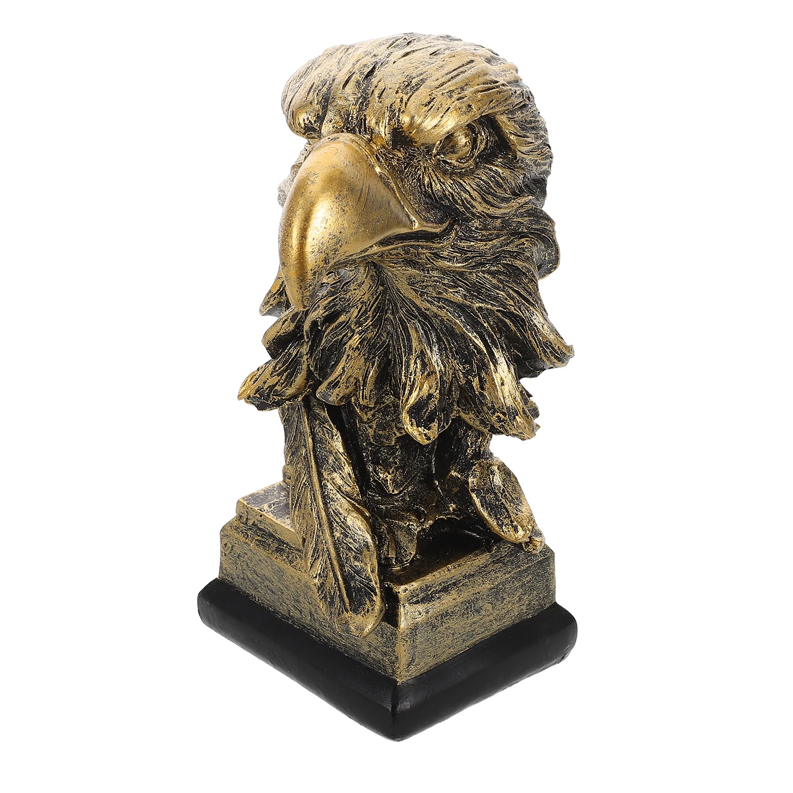 

Nordic Eagle Head Sculpture Detailed Polished Resin Living Room Office Desk Decor Retro Bird Statue Display