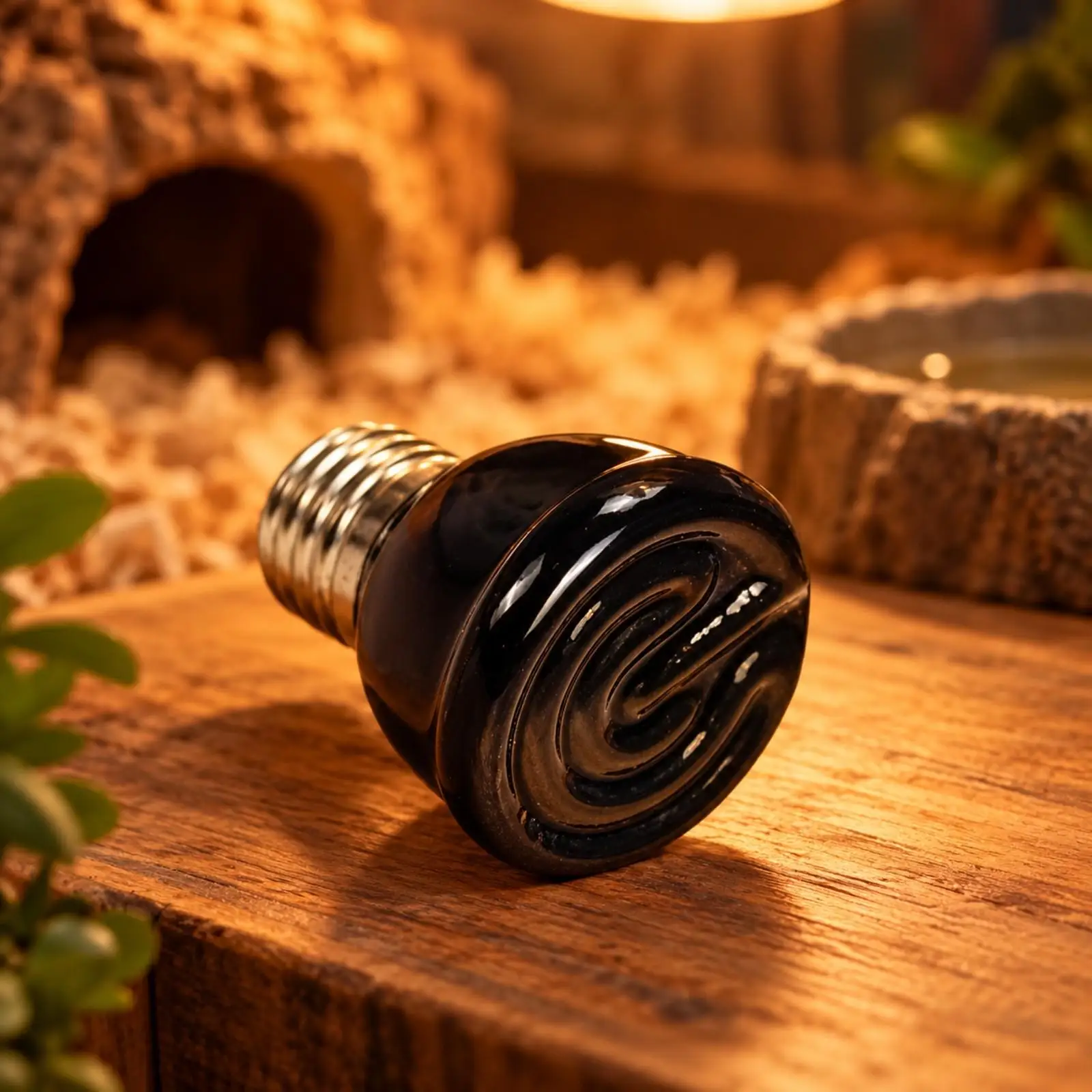 Reptile Ceramic Infrared Heater No Light Emission for Day Night Use Heating Bulb for Turtle Lizard Gecko Vivarium Cage Accessory