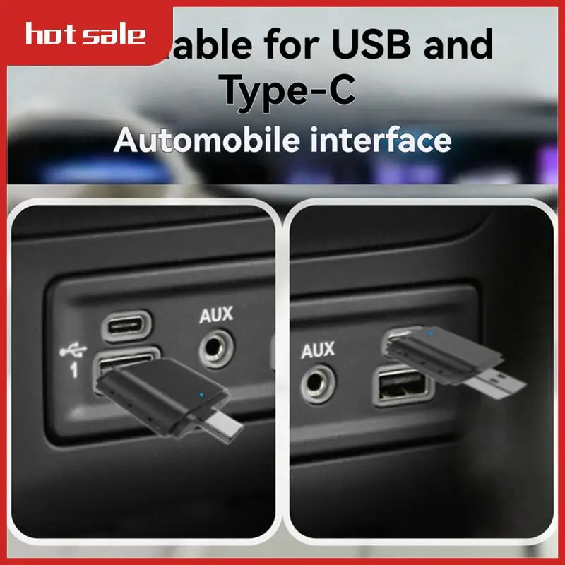 

2-In-1 Smart AI Box Wireless Carplay Adapter & Android Auto Wireless Adapter Support Wired To Wireless USB & Type-C