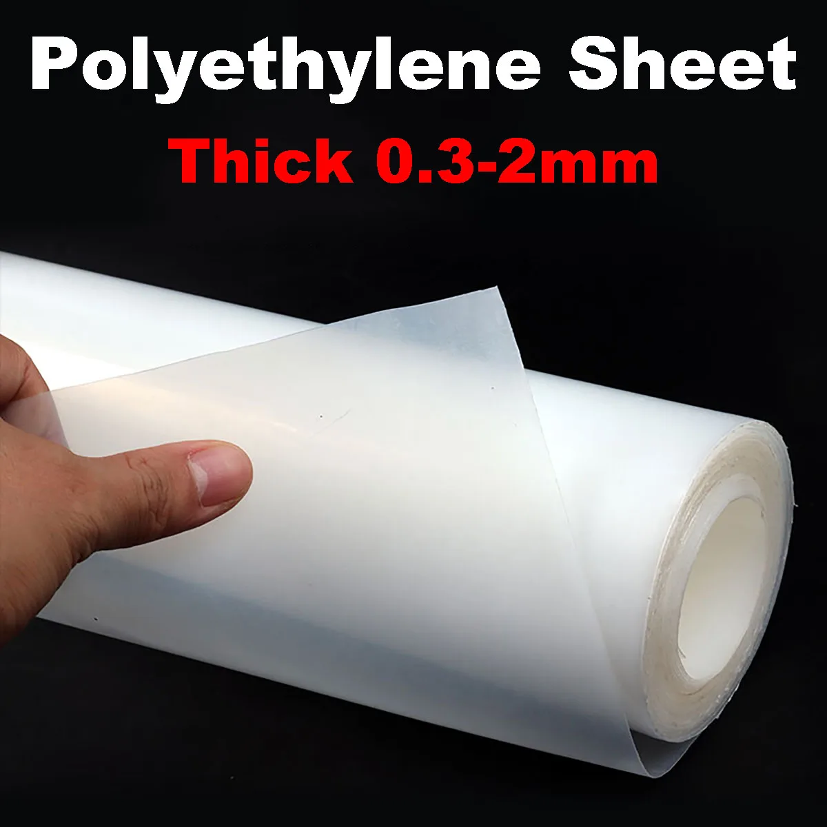 PE Sheet Thick 0.2-2mm HDPE Polyethylene Foil Wear Resistant Plastic Sheet Waterproof Pad