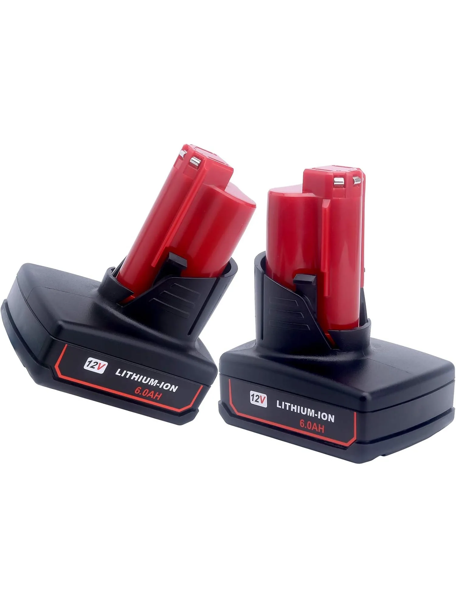 12V 6.0Ah Replacement Battery 1 Pack Milwaukee M12 48-11-2440 48-11-2402 FCC CE RoHS Certified