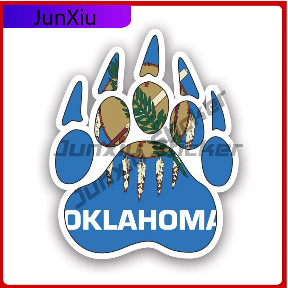 

Oklahoma State Bear Print Shaped Sticker Funny Window Waterproof Vinyl Decal For Suvs Protection Protection Decor High Quality
