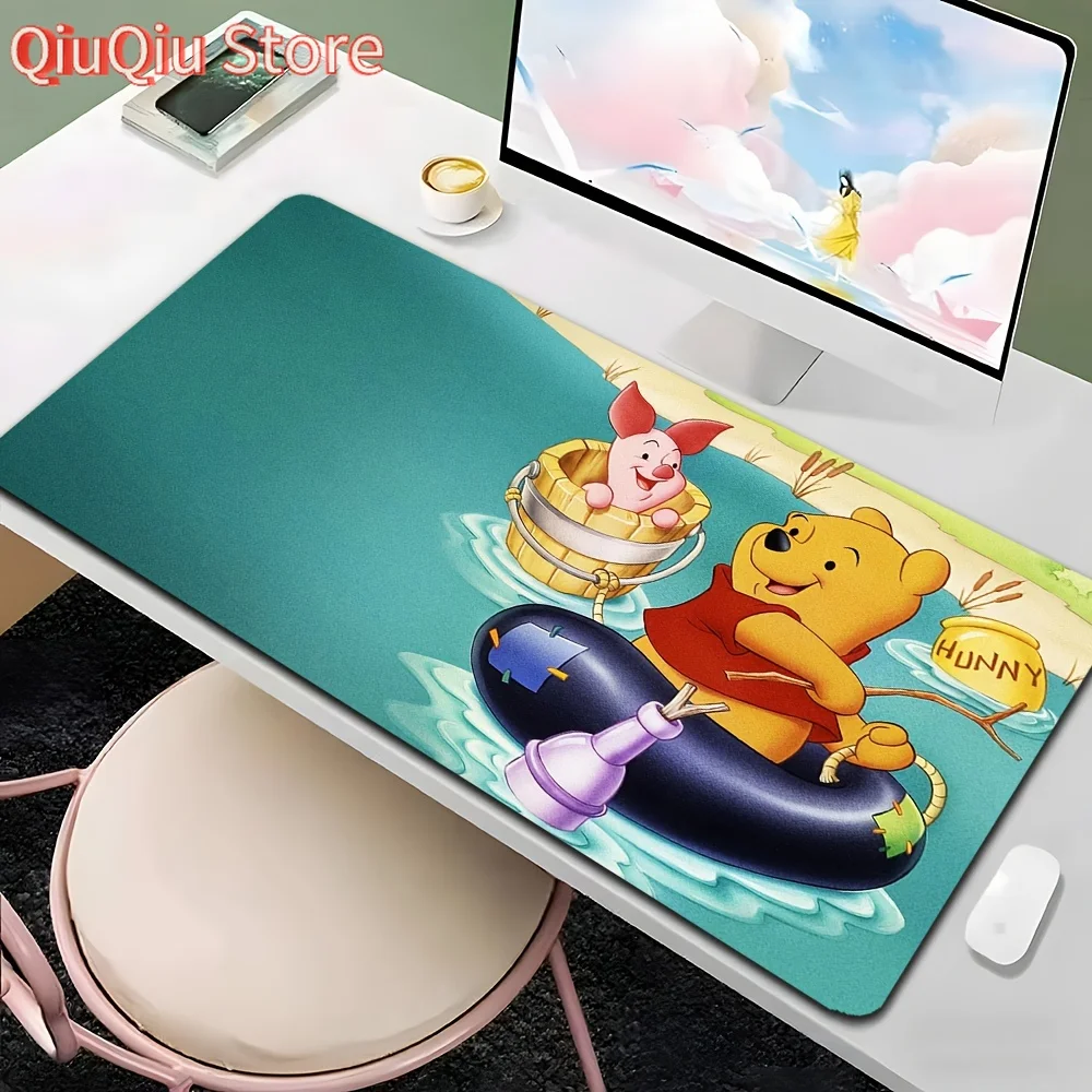 

1 шт. резиновый нескользящий коврик для мыши разных размеров, милый и яркий настольный коврик с рисунком Винни-Пуха/мори, 40x90 см/40x80 см/30x80 см