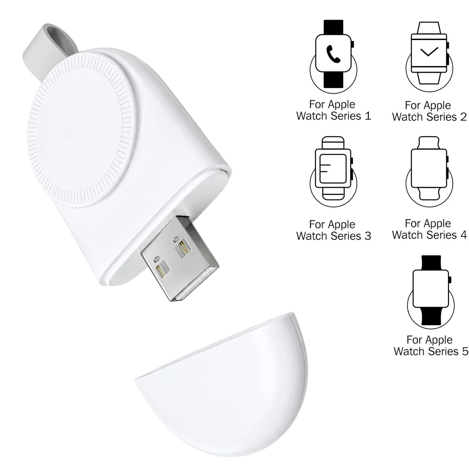 Magnetic Wireless Watch Charger Station Dock for Apple Watch Series IWatch 9 8 Ultra 7 6 5 4 Portable Fast Charging Base Bracket