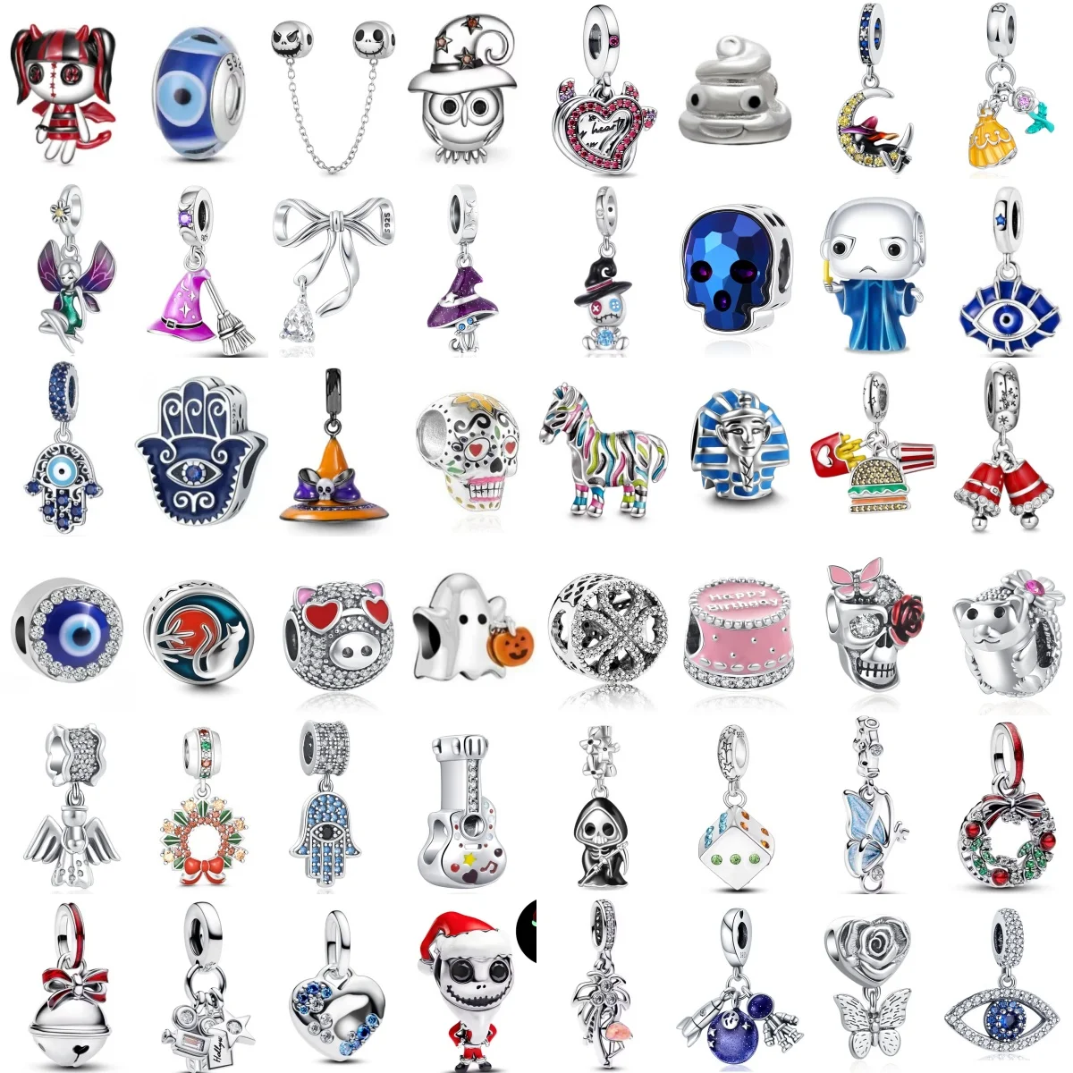 

2025 New Europe Charm pig eye hand Pendant Bead Fit Original Bracelet DIY Women Jewelry Gift 925 Silver Making Accessories