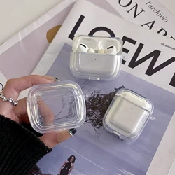 New stylish transparent headphone case for AirPods1/2, AirPods Pro2, AirPods Pro2, AirPods 3 headphone fall protection case