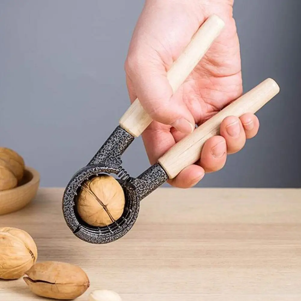 1Pcs Professional Grade Aluminum Alloy Nut Cracker for Walnut Hazelnut Pecan Chestnut Shell Opening Ergonomic Comfort Handle