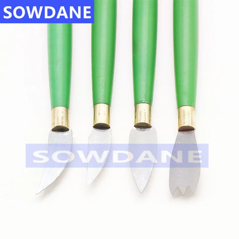 Dentist Sculpture Knife Wax Carving Tools Ceramic Porcelain Mixing Spatula Knife Blade Dental Lab Tool