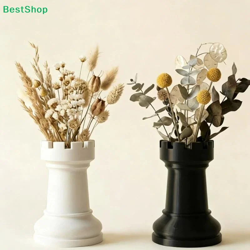 〔Z〕Creative Chess-Shaped Pen Holder Simple Storage Box For Cosmetics,Stationery, Makeup Brush Organizer Desktop Decor Gift