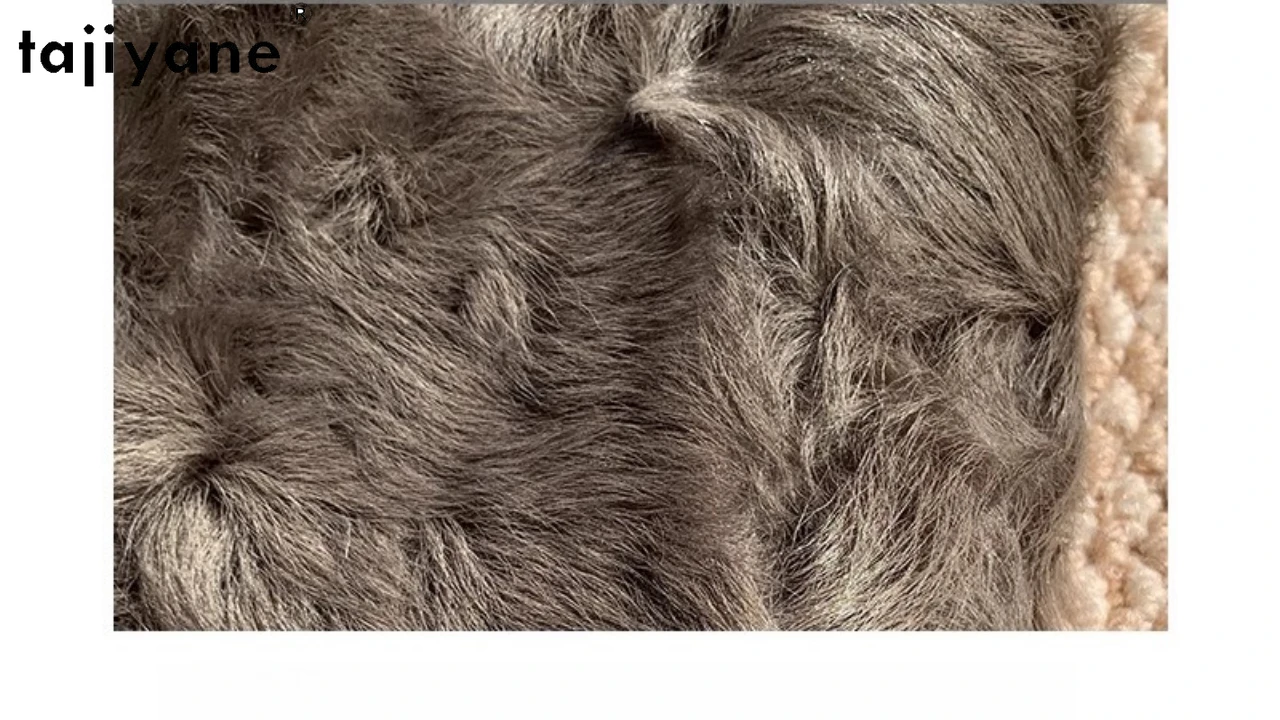 سترة من صوف الغنم الطبيعي 100% من TAJIYANE سترة من الفرو مزدوجة الوجه للنساء 2025 معاطف شتوية قصيرة أنيقة ملابس نسائية شوروبا