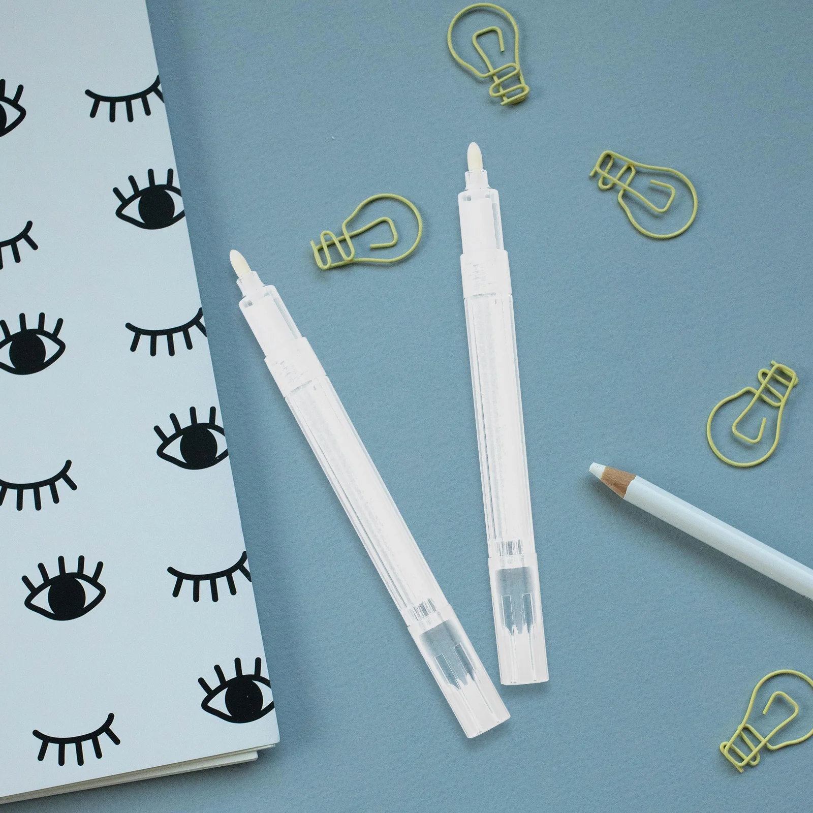 

10 pcs Refillable Acrylic Paint Markers Empty Markers Thickened Barrel White Round Head Durable Blank Pen For Oil Water Ink